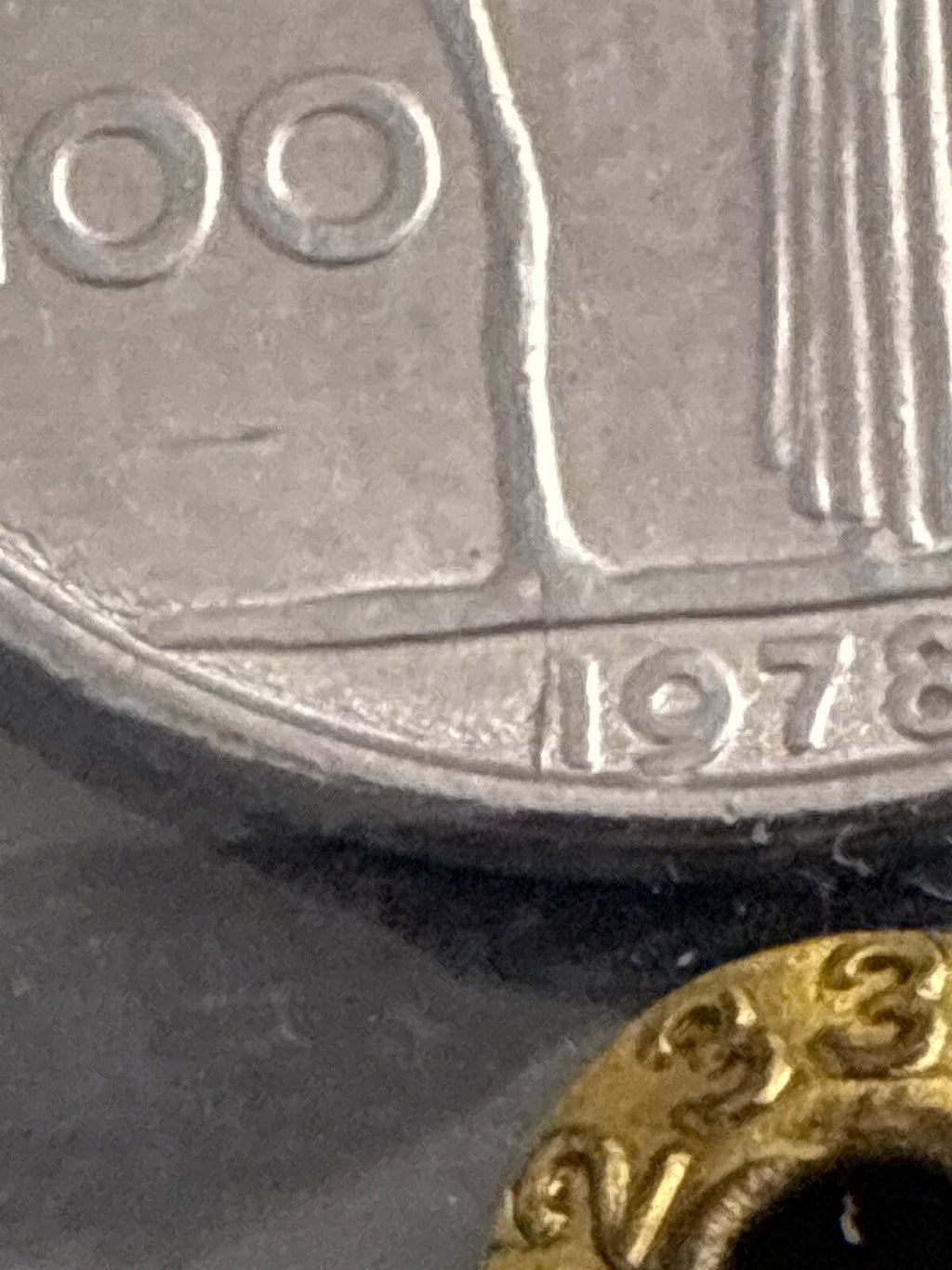 100 Lire 1978 "Rottura del Tondello dal Bordo" - Periziata