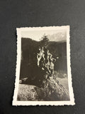 FOTO MILITARE 1937 LAGO DI CAREZZA DOLOMITI UFFICIALI GUARDIA DI FINANZA CON CARLO DABALÀ