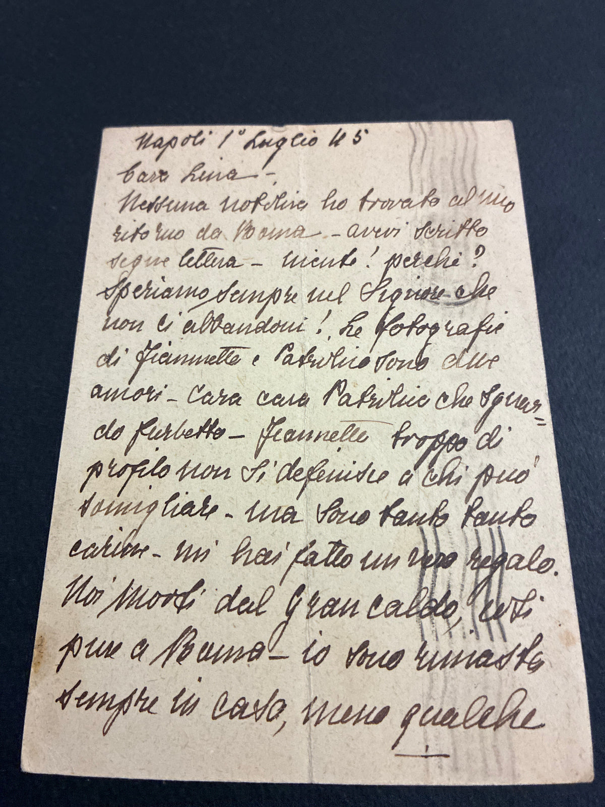 Cartolina Postale Intero Luogotenenza 1944 Da 60 Centesimi Verde Imperiale Senza Fasci Viaggiata Da Napoli A Roma Il 1 Luglio 1945 Con Francobollo Aggiunto Da 1 Lira