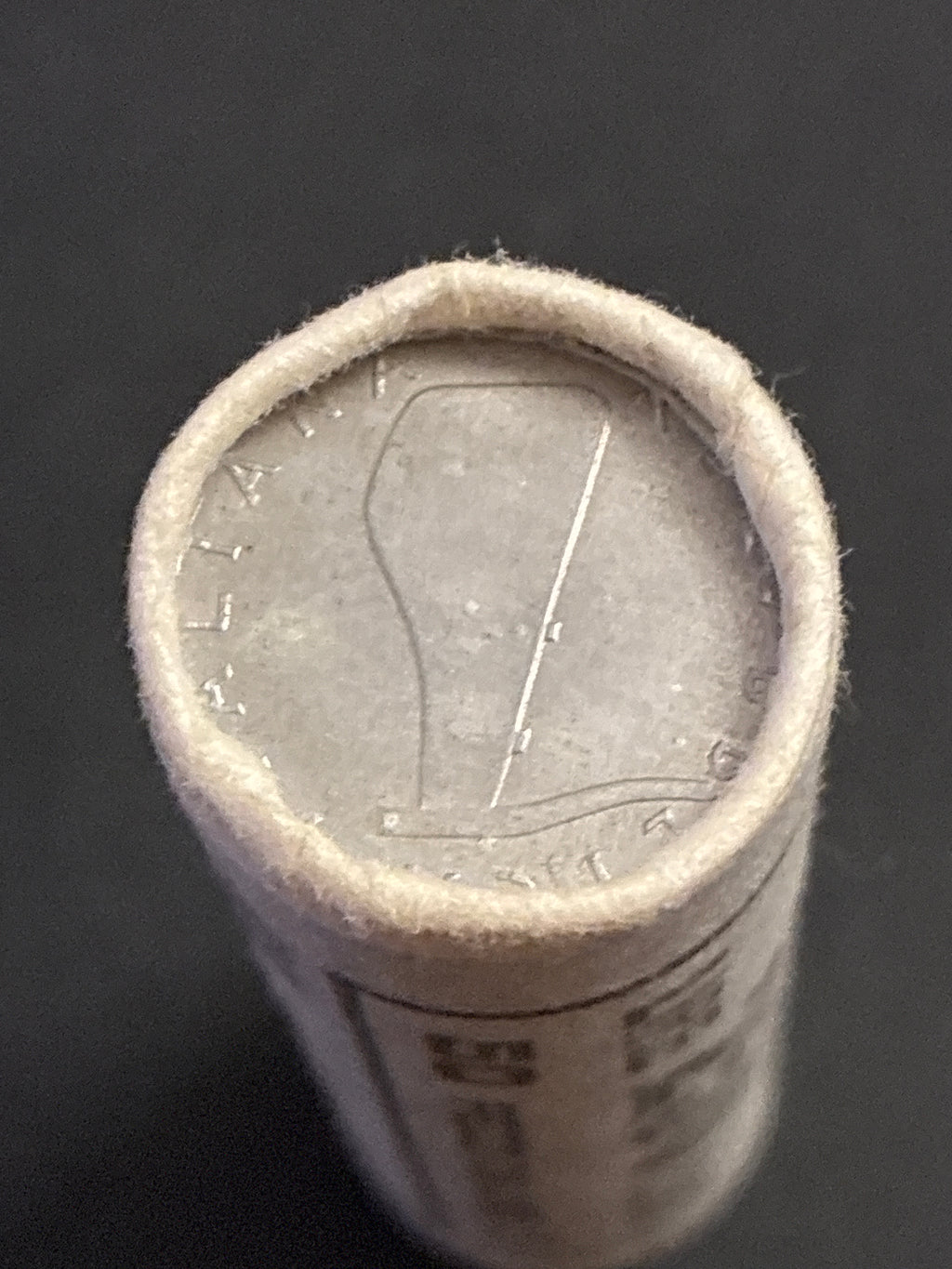 5 lire 1984: Rotolino originale della Zecca da 50 pezzi in Fior di Conio-Raro