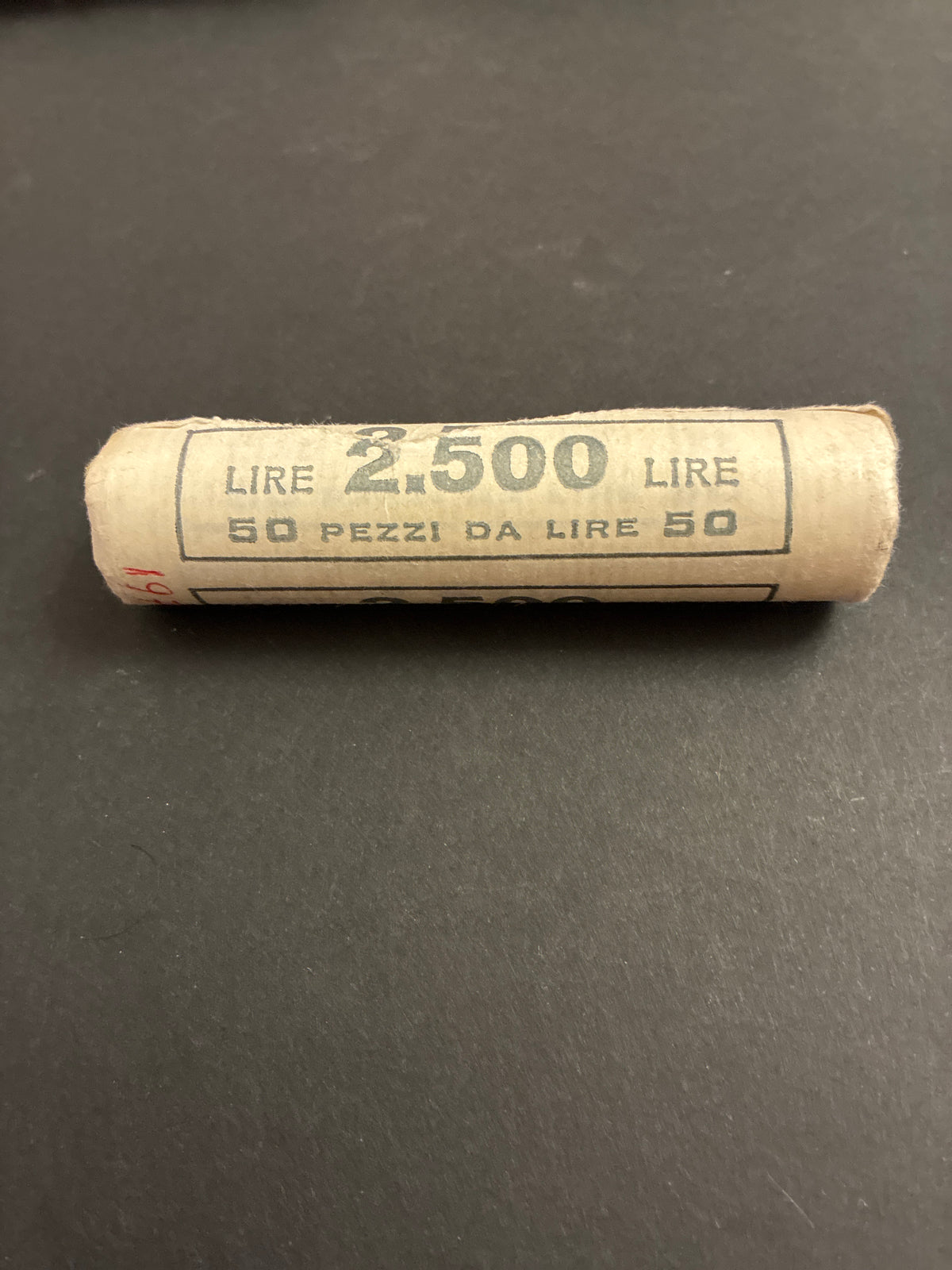 50 Lire Vulcano 1979 Rotolino Originale Zecca Sigillato Fior di Conio 50 Pezzi