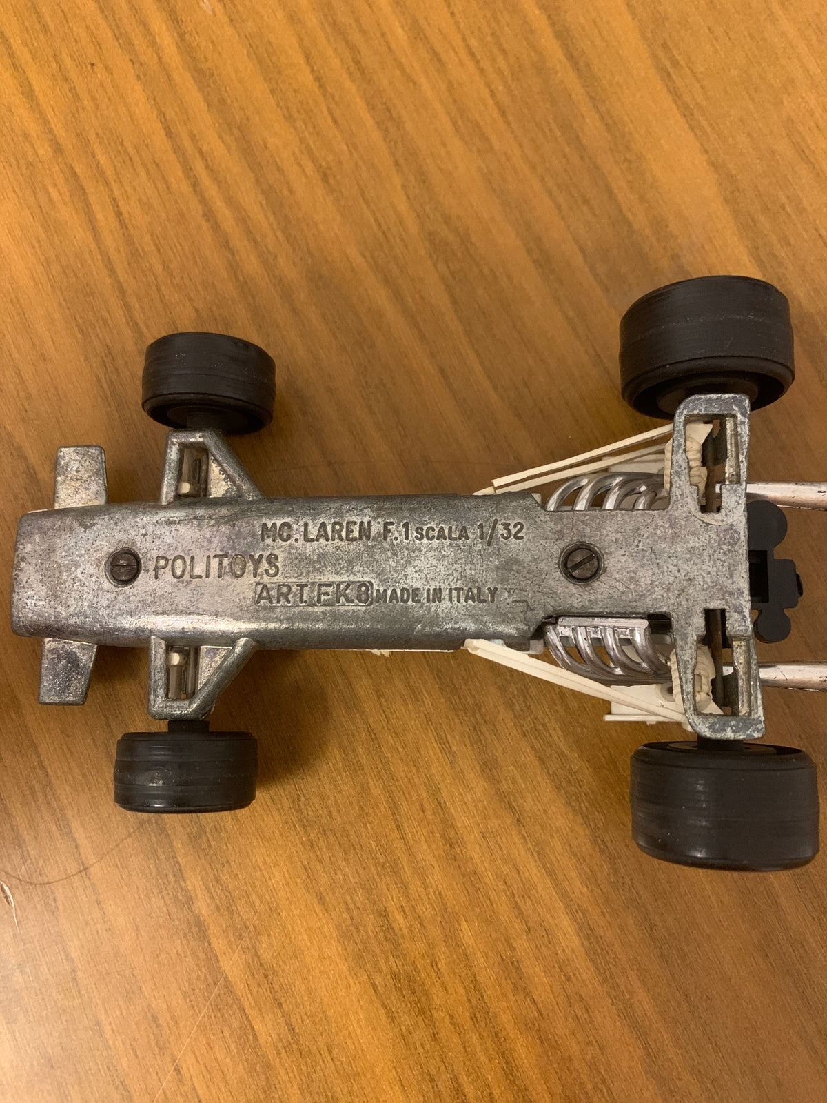 Modellino Vintage Auto da Corsa Formula 1 Biancamulticolore Anni 70