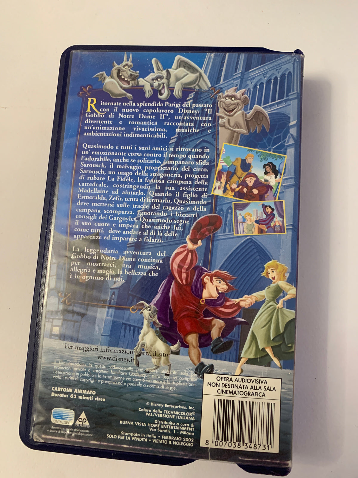 Lotto 4 VHS Classici Walt Disney - Il Gobbo di Notre Dame II, Pocahontas, Red e Toby, Biancaneve