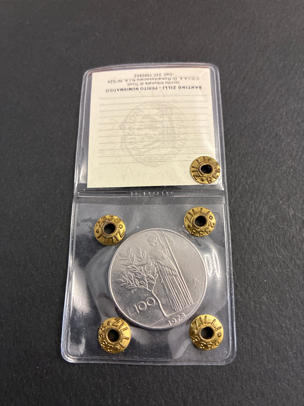 100 Lire 1978 Minerva con Errore Asse Ruotato 35° Periziata