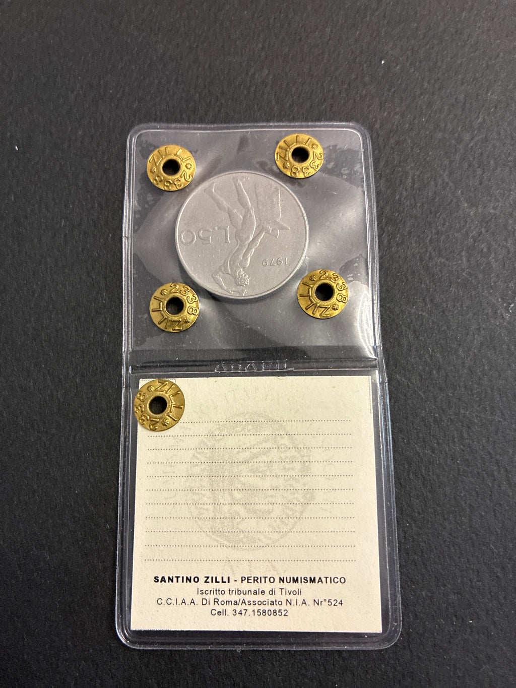 50 Lire 1979 Vulcano - Manca il Segno di Zecca - Periziata BB Zilli - Rif 195