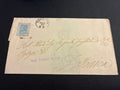 Busta Storia Postale 1874 Collezione Curzio Batini Regno D'Italia Vittorio Emanuele II Francobollo 20 Centesimi Azzurro Timbro Grosseto Arrivo Follonica Per Giuseppe Pommei Da Collezione