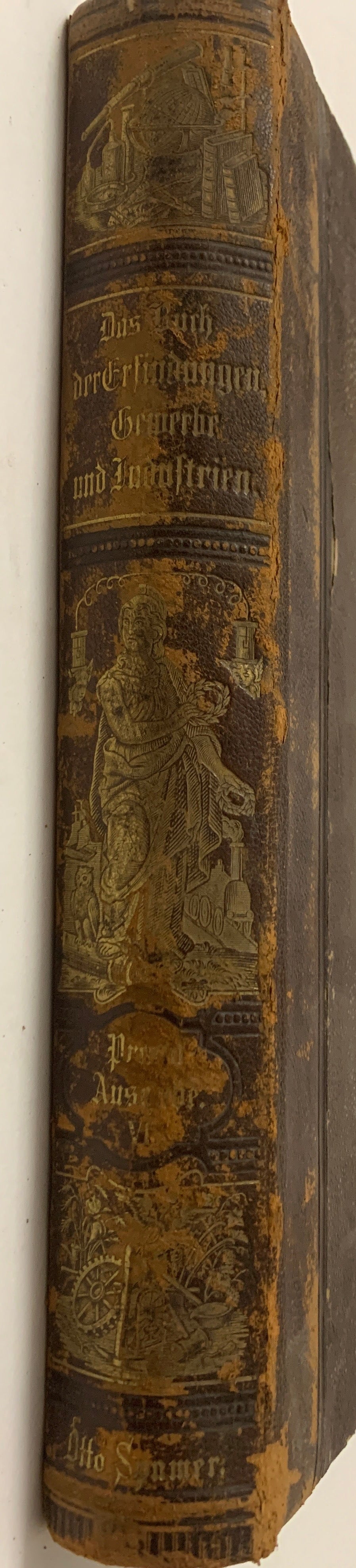 Libro Antico "Das Buch der Erfindungen, Gewerbe und Industrien" Vol. VI - Otto Spamer 1874