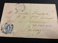 Lettera 1863 per il Ministro Forestale dei RRPP dello Stato in Follonica con 15 Centesimi "Matraire" Primo Tipo Capovolto dall'Archivio dell'Ing. Curzio Batinio