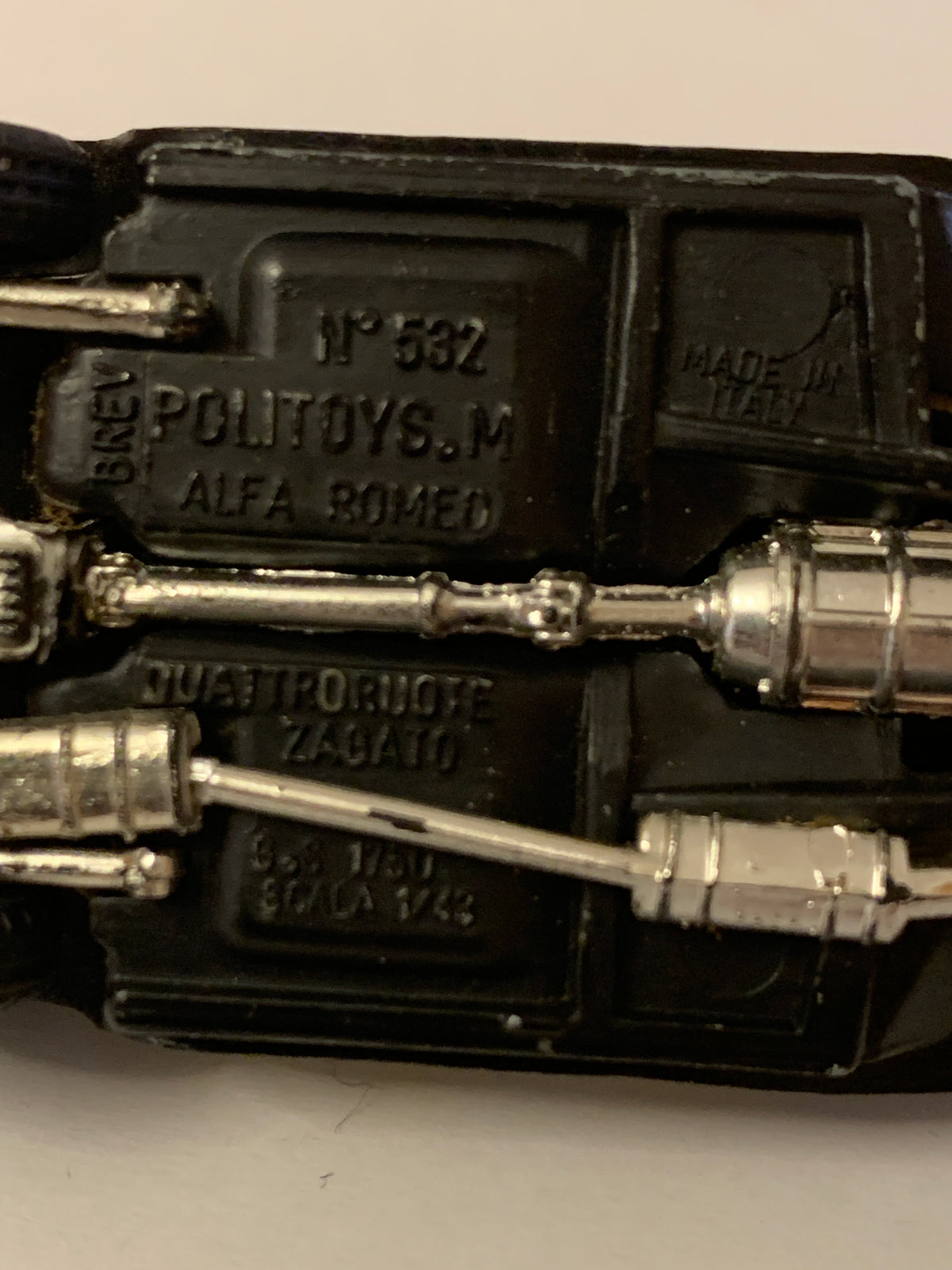 Politoys-M N. 532 Alfa Romeo 6C 1750 Quattroruote Zagato 1/43 Made in Italy