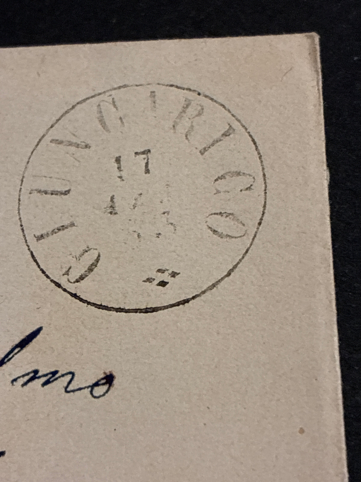 Lettera Istituzionale 1863 per il Sig. Ministro Forestale dello Stato in Follonica con 15 Centesimi "Matraire" Primo Tipo dall'Archivio dell'Ing. Curzio Batini