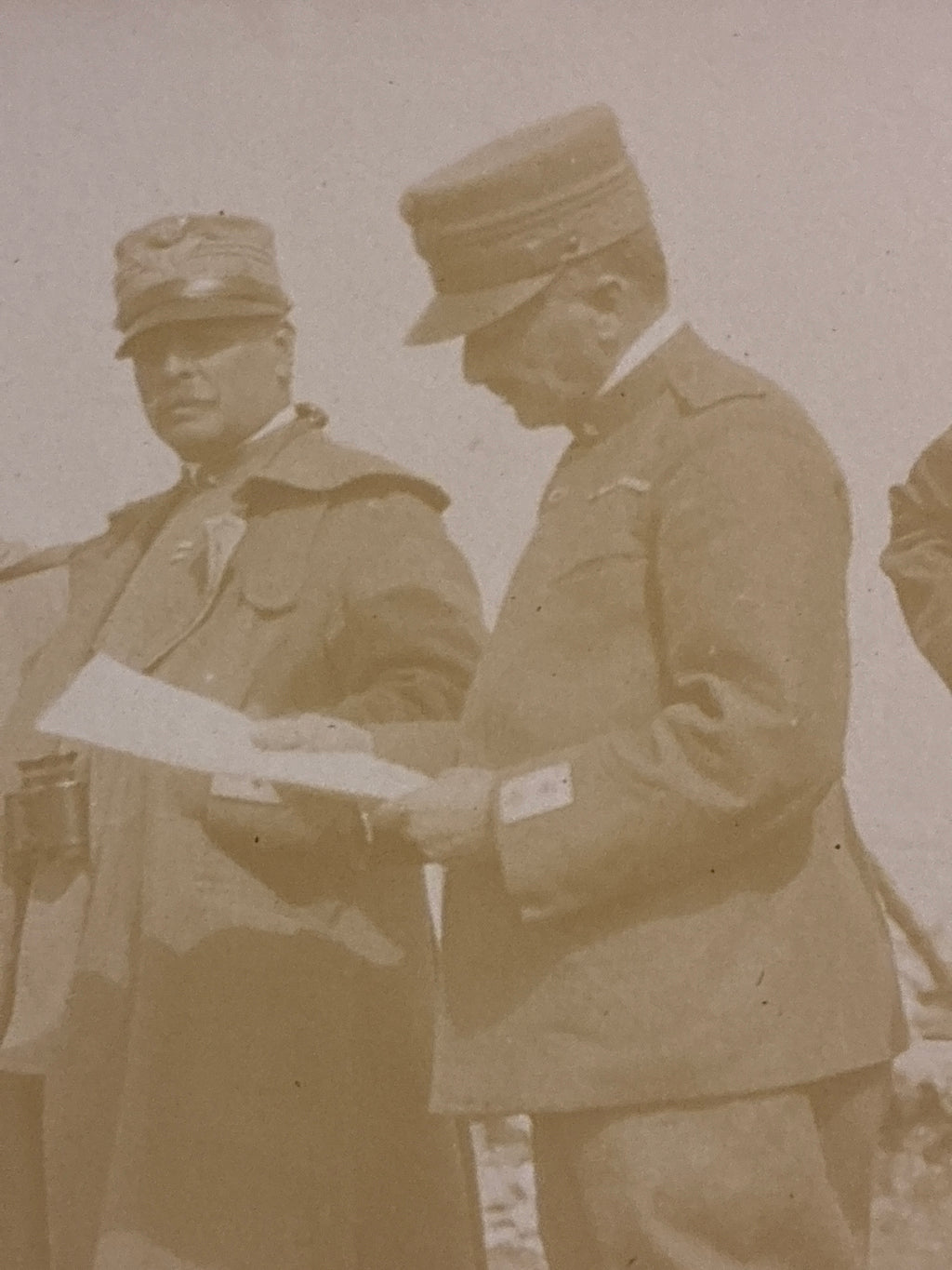 Foto Epoca Re Vittorio Emanuele III e il Duca d'Aosta Emanuele Filiberto della Terza Armata