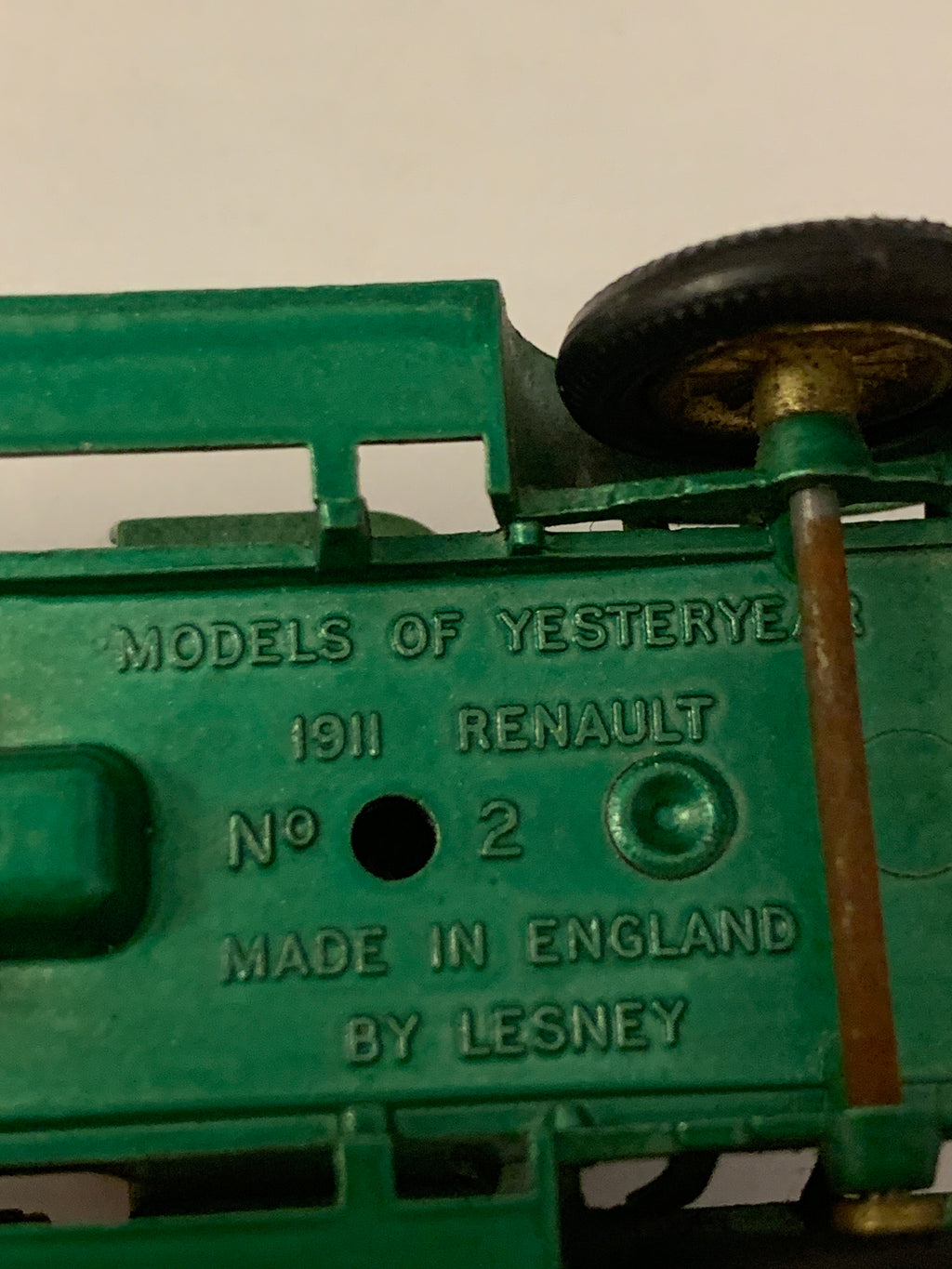 Matchbox Models of Yesteryear No. 2 1911 Renault (Lesney Made in England)