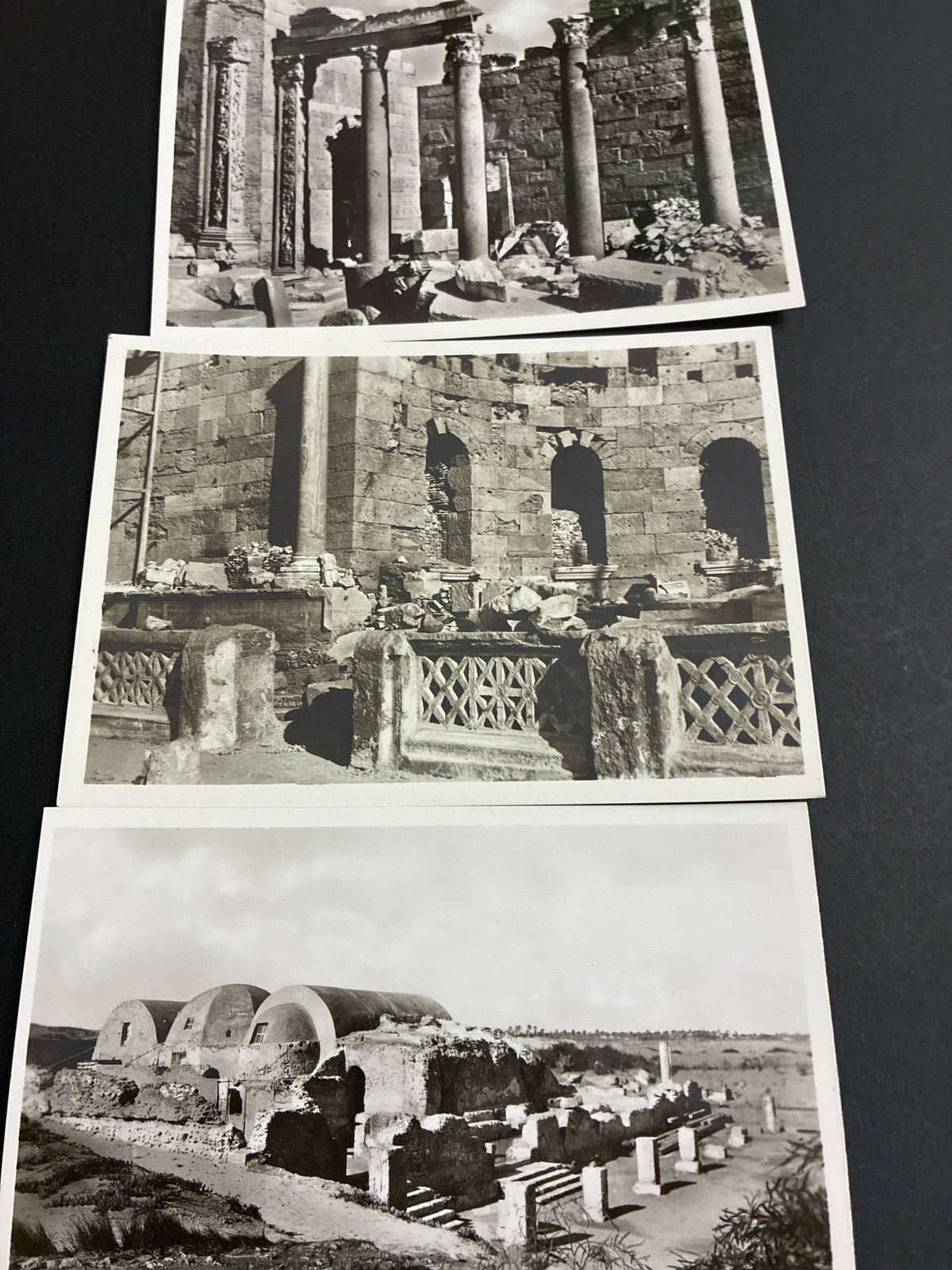 Rara Cartella Ricordo Coloniale "Leptis Magna - Edizione 1937-XV" - Raccolta di Cartoline Edita a Favore della Cassa di Soccorso per il Personale Operaio e di Custodia dei Monumenti e Scavi della Tripolitania (Completo)