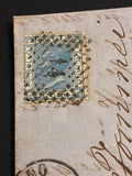 Lettera del 1870 da Livorno a Follonica affrancata con francobollo da 20 centesimi