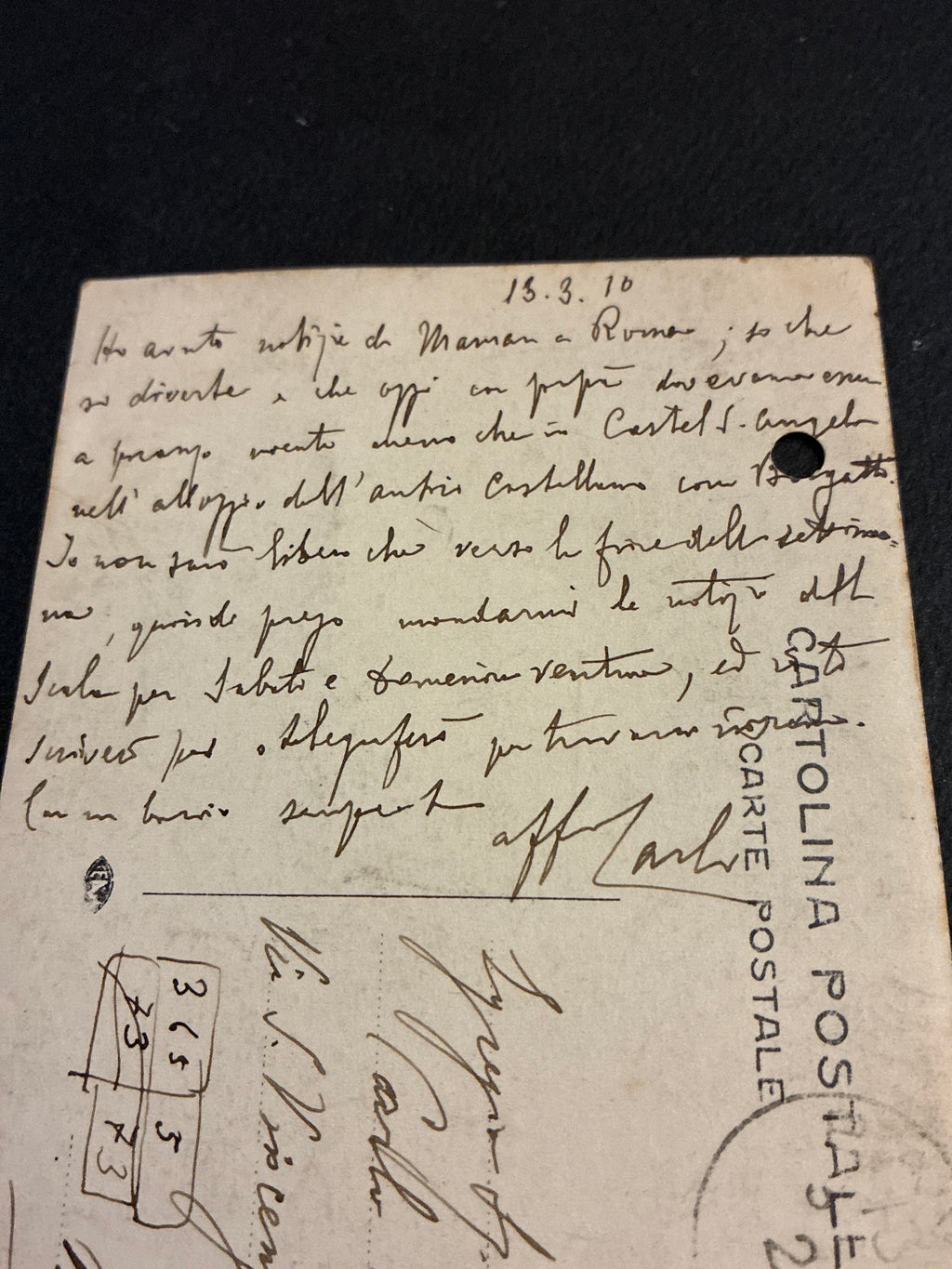 CARTOLINA MILITARE 1910 PAVIA GIURAMENTO 1° GENIO AUTOGRAFA CARLO DABALÀ
