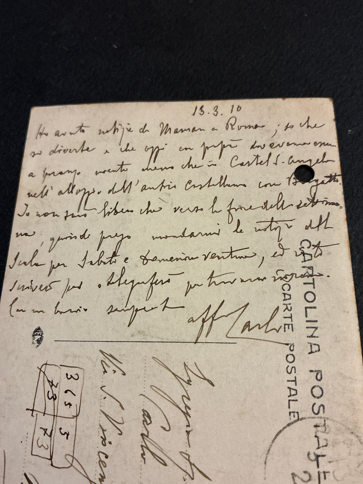 CARTOLINA MILITARE 1910 PAVIA GIURAMENTO 1° GENIO AUTOGRAFA CARLO DABALÀ