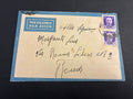 1941, Posta Militare 82: Busta di Via Aerea con Coppia di Francobolli da 50 Centesimi Sovrastampati P.M. Spedita dal Fronte Albanese per Roma