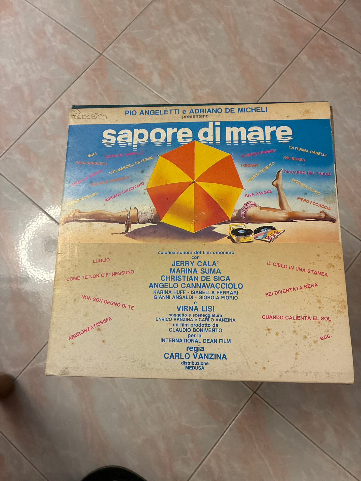 Sapore di mare" – Colonna Sonora Originale del Film (Edizione originale in vinile LP del 1983, etichetta CGD Messaggerie Musicali,