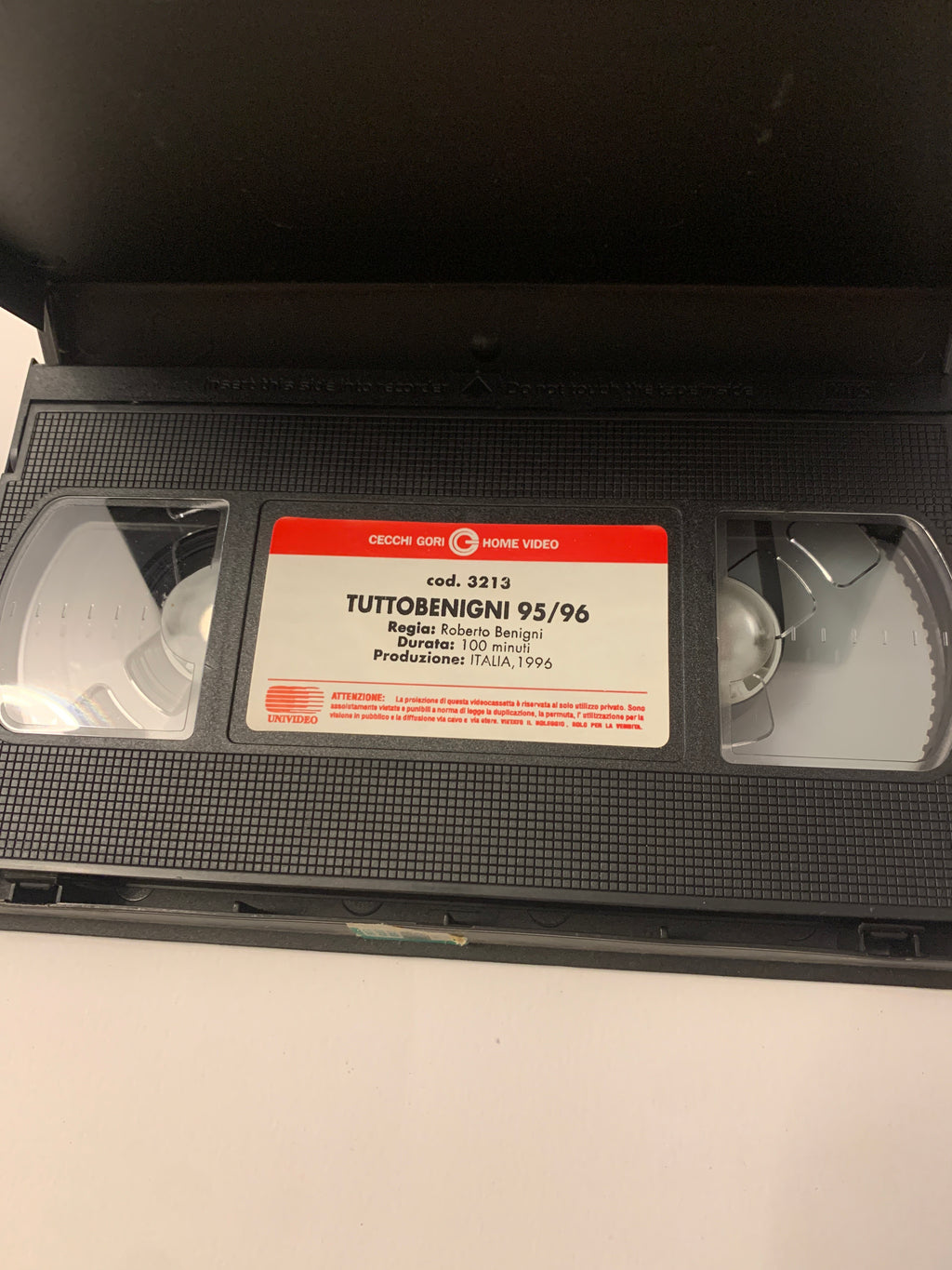 VHS "Tuttobenigni 95/96" – Roberto Benigni (Cecchi Gori Home Video)
