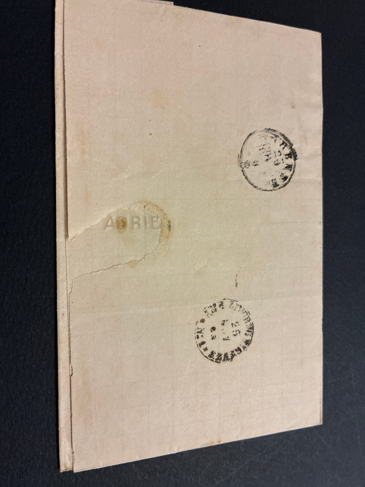 Lettera del Regno d'Italia (1863) con 15 c. del secondo tipo ex coll. Curzio Batini, da Follonica a Firenze con transito Ambulante Livorno-Firenzek
