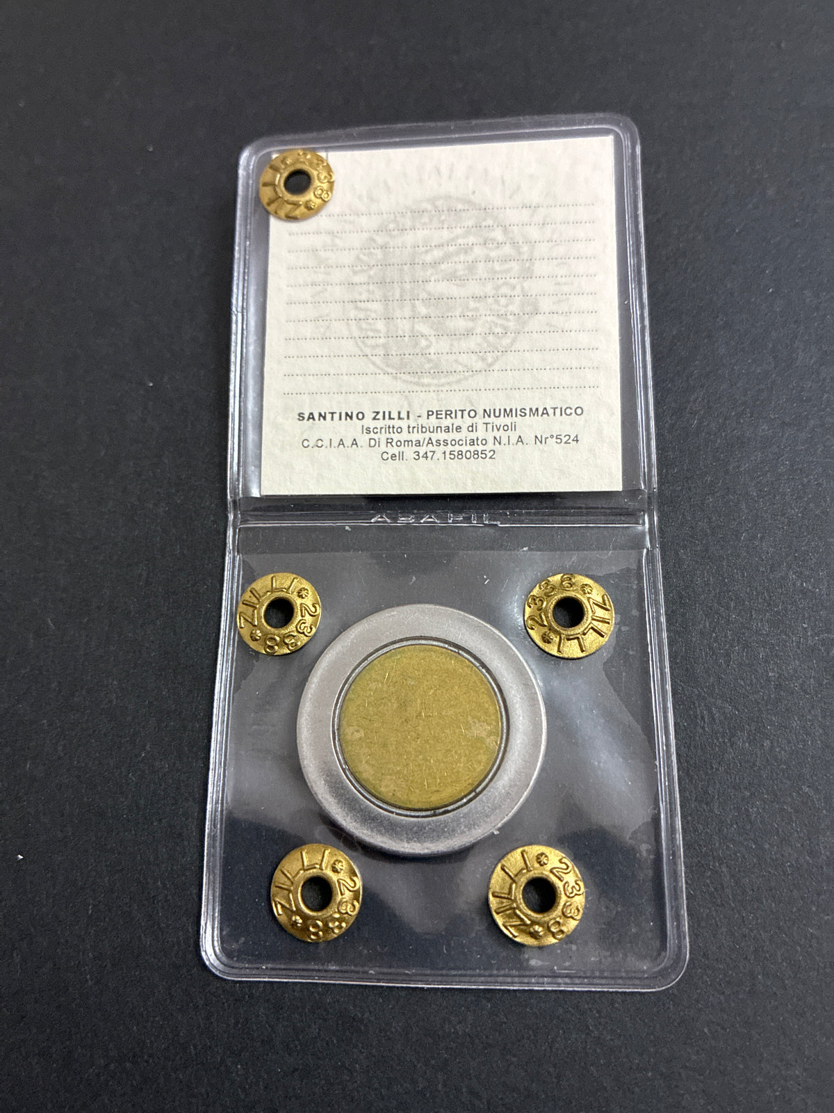 500 lire bimetallica periziata Q.FDC - "Tondello Non Coniato con Contorno Liscio" - Errore di Coniazione