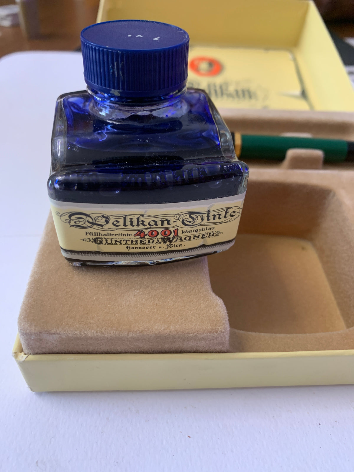 Set da Scrittura Pelikan Günther Wagner Penna e Inchiostro 4001 in Scatola Originale