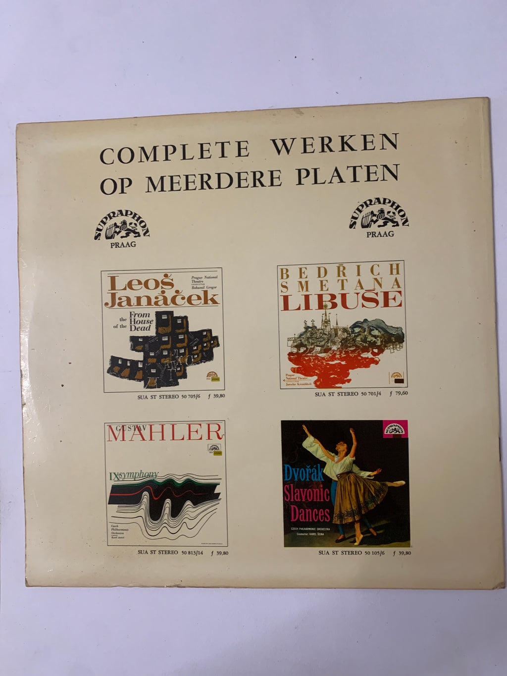 LP Ludwig van Beethoven – Concert voor viool en orkest in D - Josef Suk, Tsjechisch Philharmonisch Orkest, Franz Konwitschny (Supraphon 129 002)