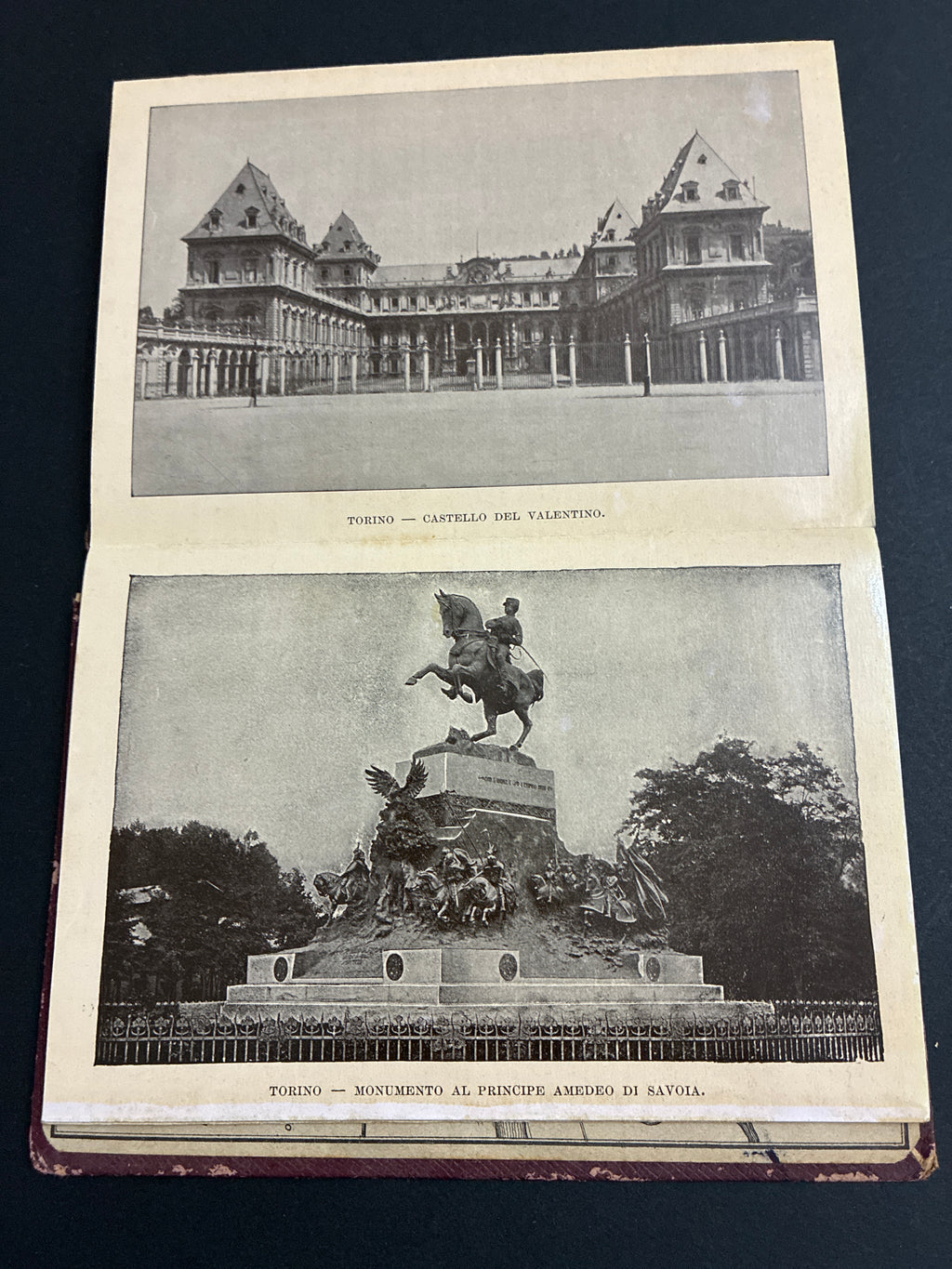 Libro d'epoca "Ricordo di Torino - 32 vedute" - Album fotografico souvenir a soffietto (circa anni 1910-1930)