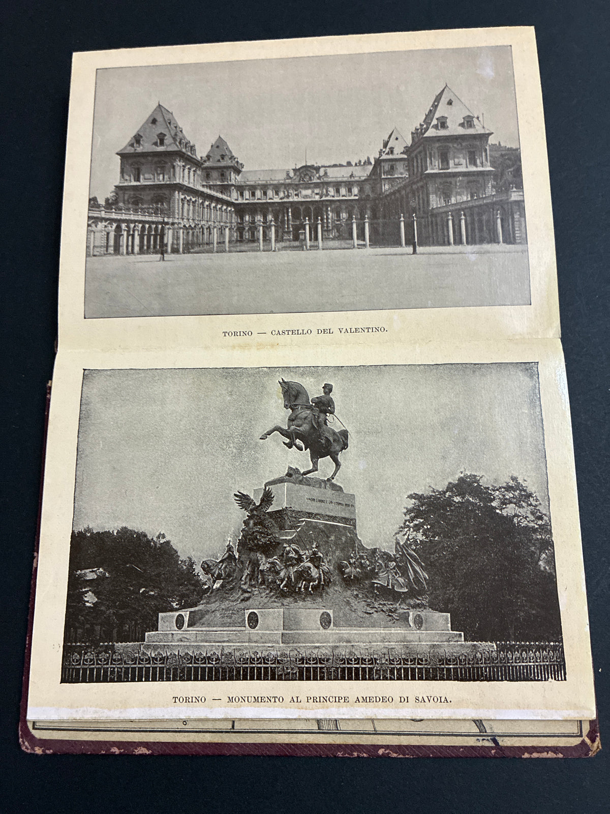Libro d'epoca "Ricordo di Torino - 32 vedute" - Album fotografico souvenir a soffietto (circa anni 1910-1930)