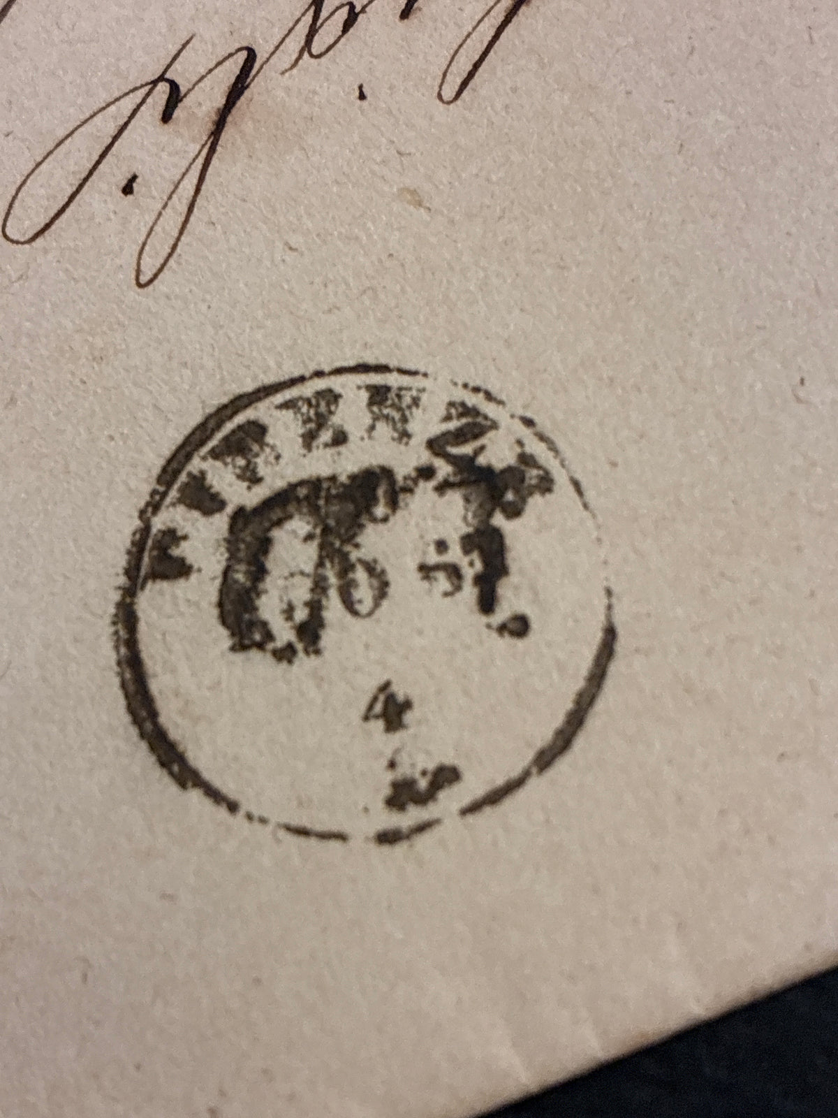 Lettera del Regno d'Italia (1863) con 15 c. del secondo tipo ex coll. Curzio Batini, da Firenze a Livorno con sigillo e timbro di arrivo mattutino
