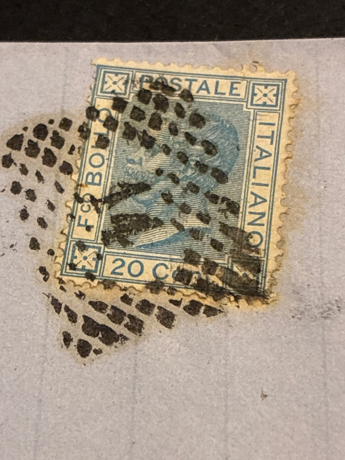 Busta Storia Postale 1870 Collezione Curzio Batini Regno D'Italia Vittorio Emanuele II Francobollo 20 Centesimi Azzurro Timbro Livorno Arrivo Follonica In Giornata Da Collezione