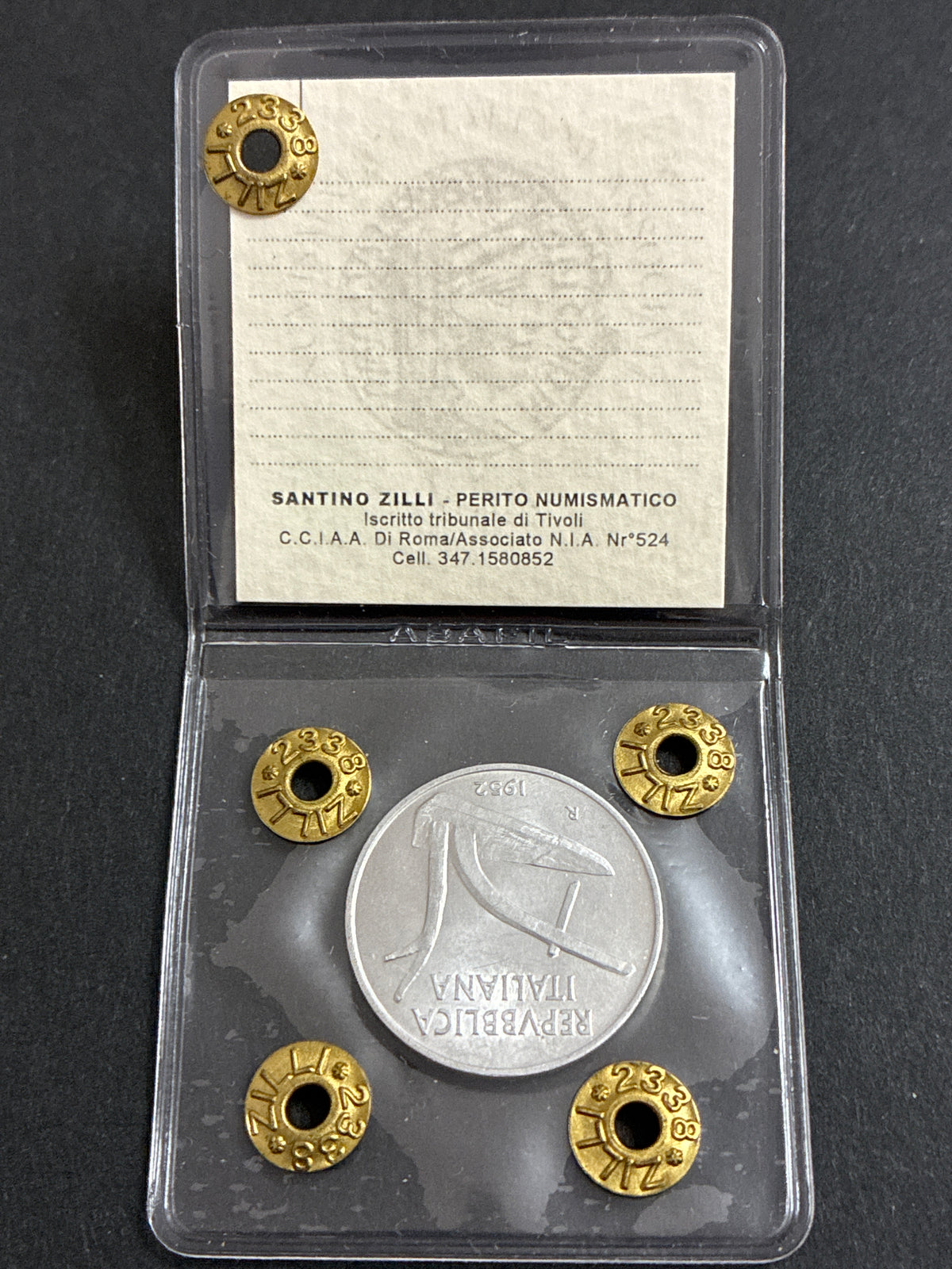 10 Lire 1952 Spighe Periziata Fior di Conio