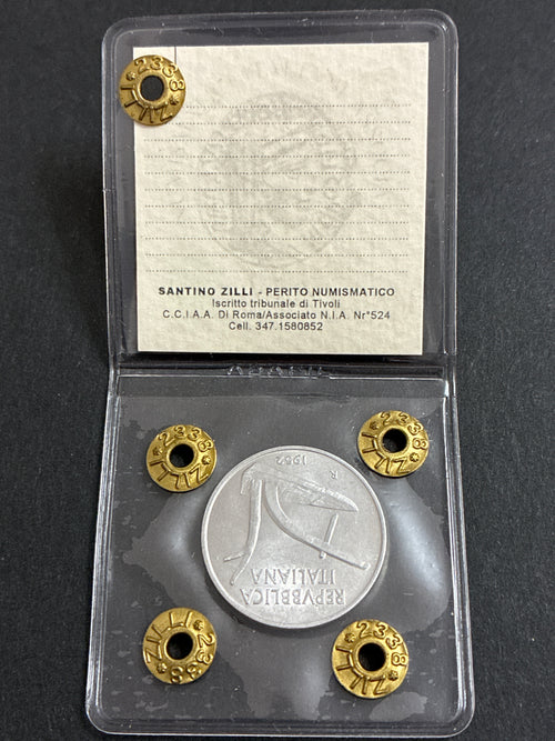 10 Lire 1952 Spighe Periziata Fior di Conio