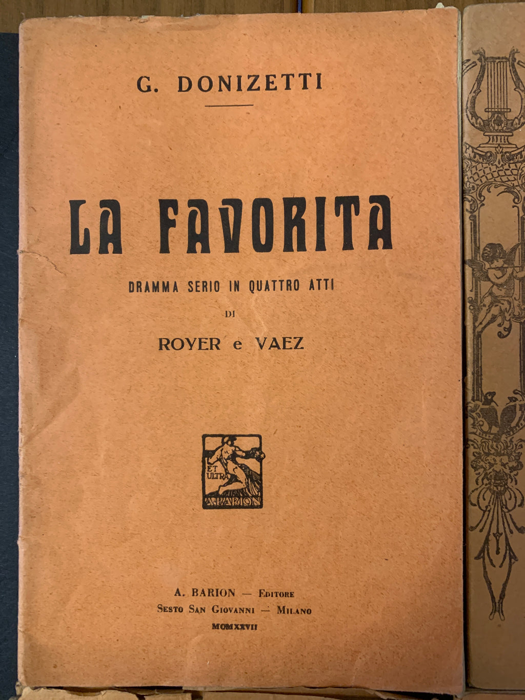 Lotto 4 Libretti d'Opera Lirica D'Epoca Verdi Donizetti La Traviata Trovatore Favorita
