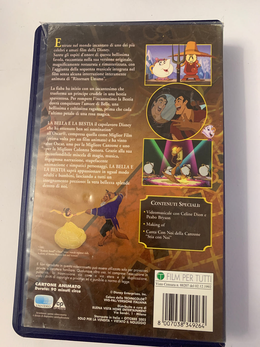 Lotto 2 VHS Walt Disney - La Bella e la Bestia (Edizione Speciale) + La Bella e la Bestia - Un Magico Natale