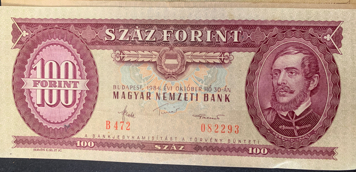 Lotto 3 Banconote Ungheria Vintage - 100 Forint (1984 e 1992) e 50 Forint (1983)