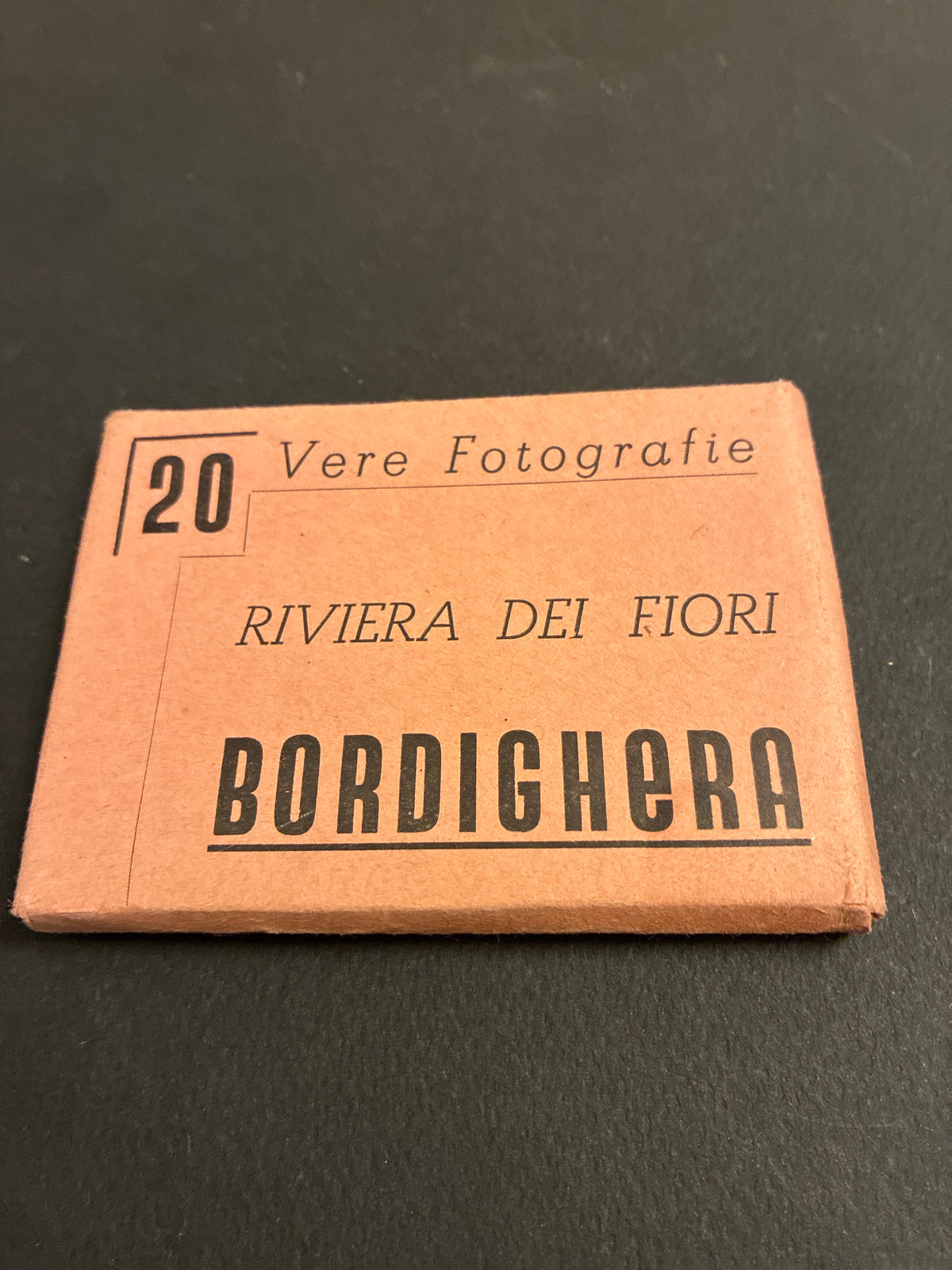Libretto Cartoline Vintage 1950 "Bordighera" 20 Vere Fotografie Fotocelere Torino