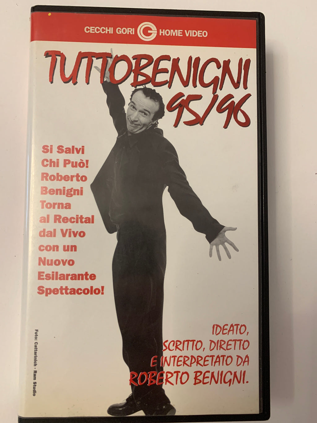 VHS "Tuttobenigni 95/96" – Roberto Benigni (Cecchi Gori Home Video)