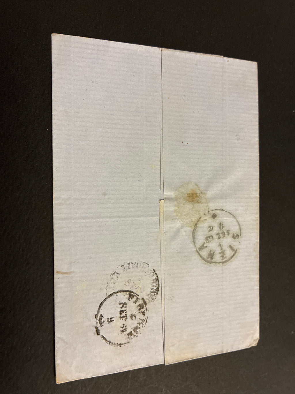 Lettera del Regno d'Italia (1863) con 15 c. del secondo tipo ex coll. Curzio Batini, da Massa Marittima per il circondario di Valpiana (Follonica) con transito Ambulante