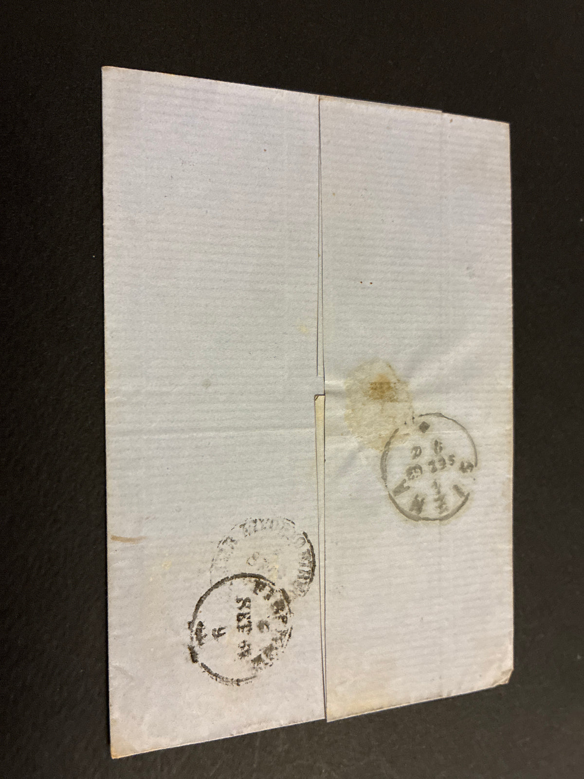 Lettera del Regno d'Italia (1863) con 15 c. del secondo tipo ex coll. Curzio Batini, da Massa Marittima per il circondario di Valpiana (Follonica) con transito Ambulante