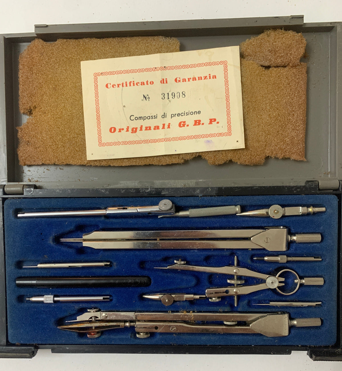 Set Compassi di Precisione Vintage ATLAS PK 209 – Originali G.B.P. in Custodia