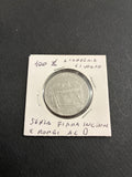 100 lire del 1981 Accademia di Livorno errore di conio senza firma incisore e rombi al dritto