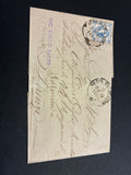 Lettera del Regno d'Italia (1863) con 15 c. del secondo tipo ex coll. Curzio Batini, da Massa Marittima a Firenze con transito Ambulante