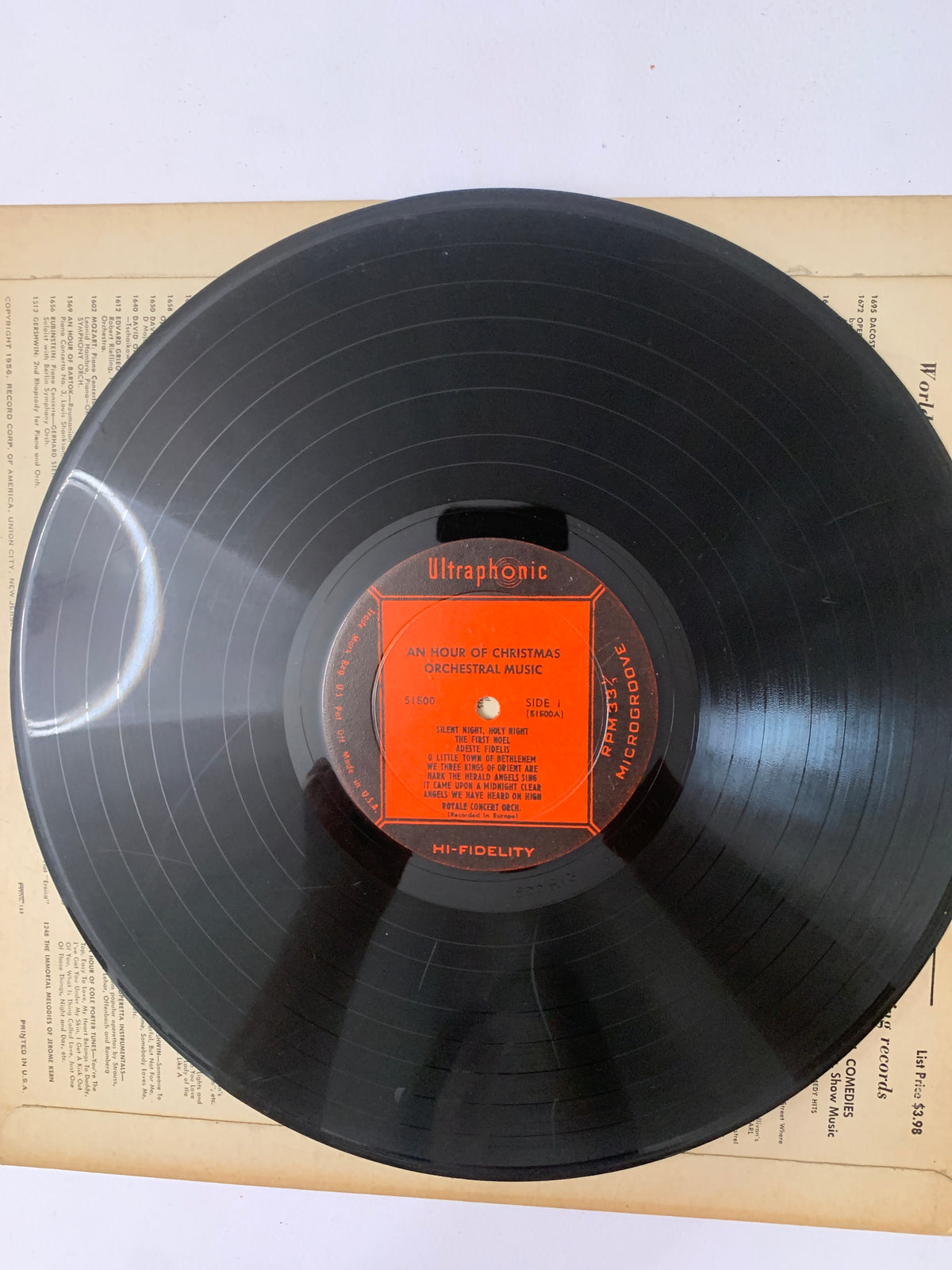 LP 33 Giri Allegro 1295 - An Hour of Christmas Music (1956)