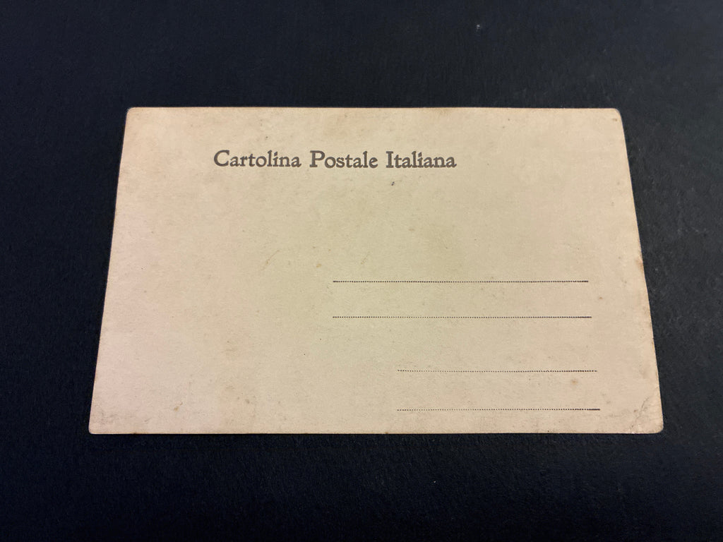 Cartolina Fotografica Militare Regio Esercito Anni '20/'30 - 17° Autoreparto Ufficiali su Automezzo d'Epoca - Rara Non Viaggiata