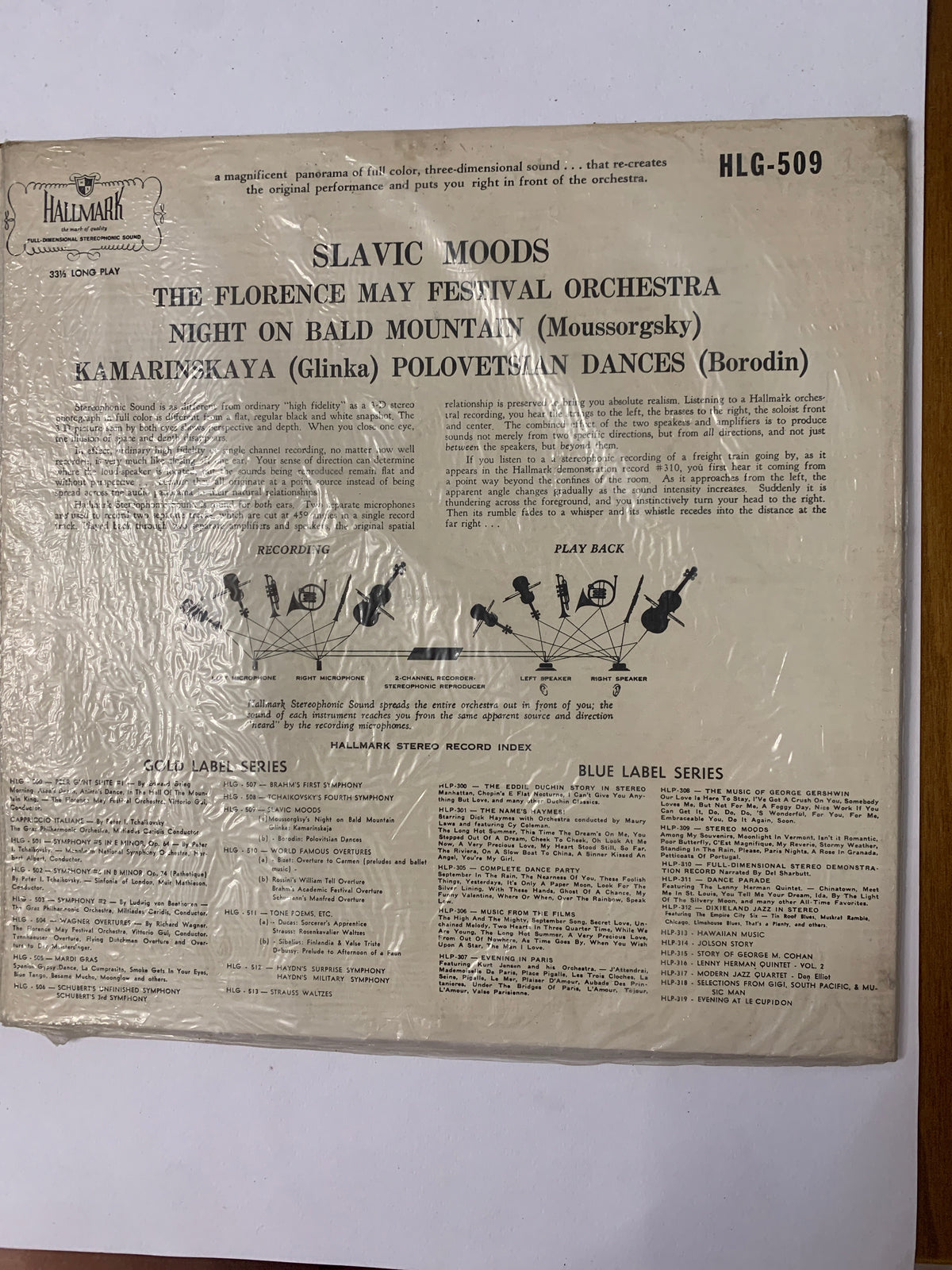 Vinile LP 12" Slavic Moods - Vittorio Gui Florence May Festival Orchestra (Hallmark HLG 509)