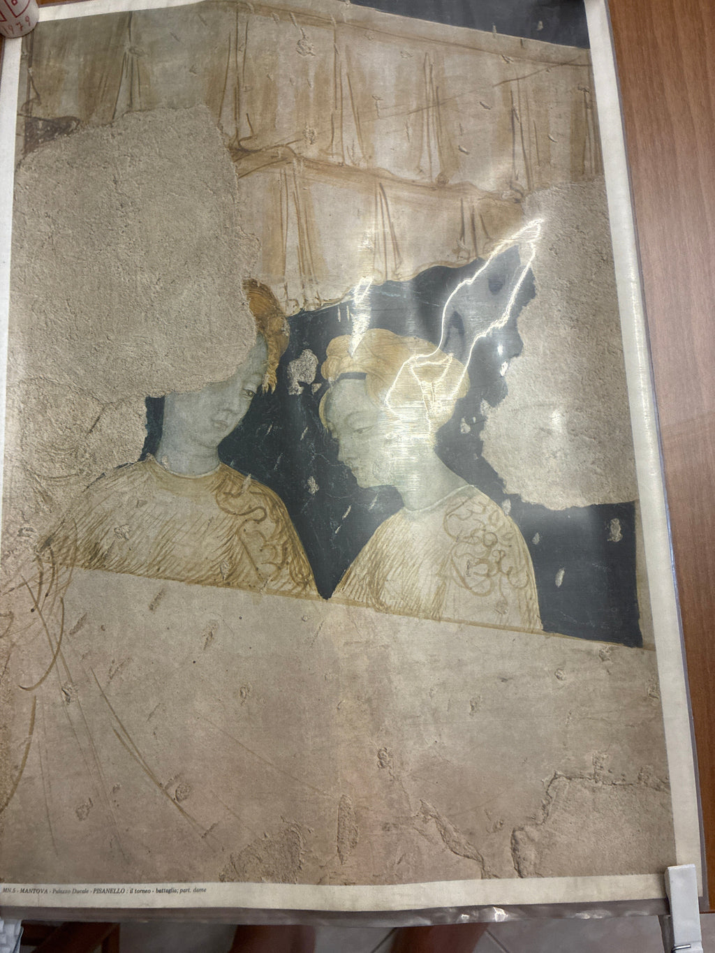 Tavola Manifesto Originale 1972j Pisanello Mantova In Cellofane Originale