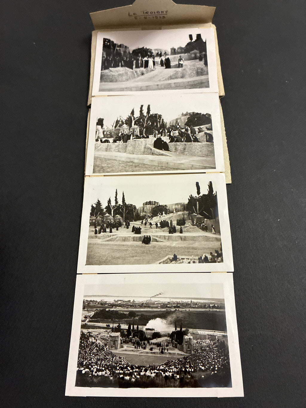 Libretto Cartoline Vintage 1952 "Siracusa Teatro Greco Le Troiane" Foto Tinè