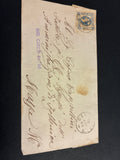 Lettera Storica 1863 da Follonica a Massa Marittima Francobollo 15c II Tipo