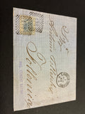 1868 - Lettera da Livorno (Porto) a Follonica con timbro collezione Curzio Batini